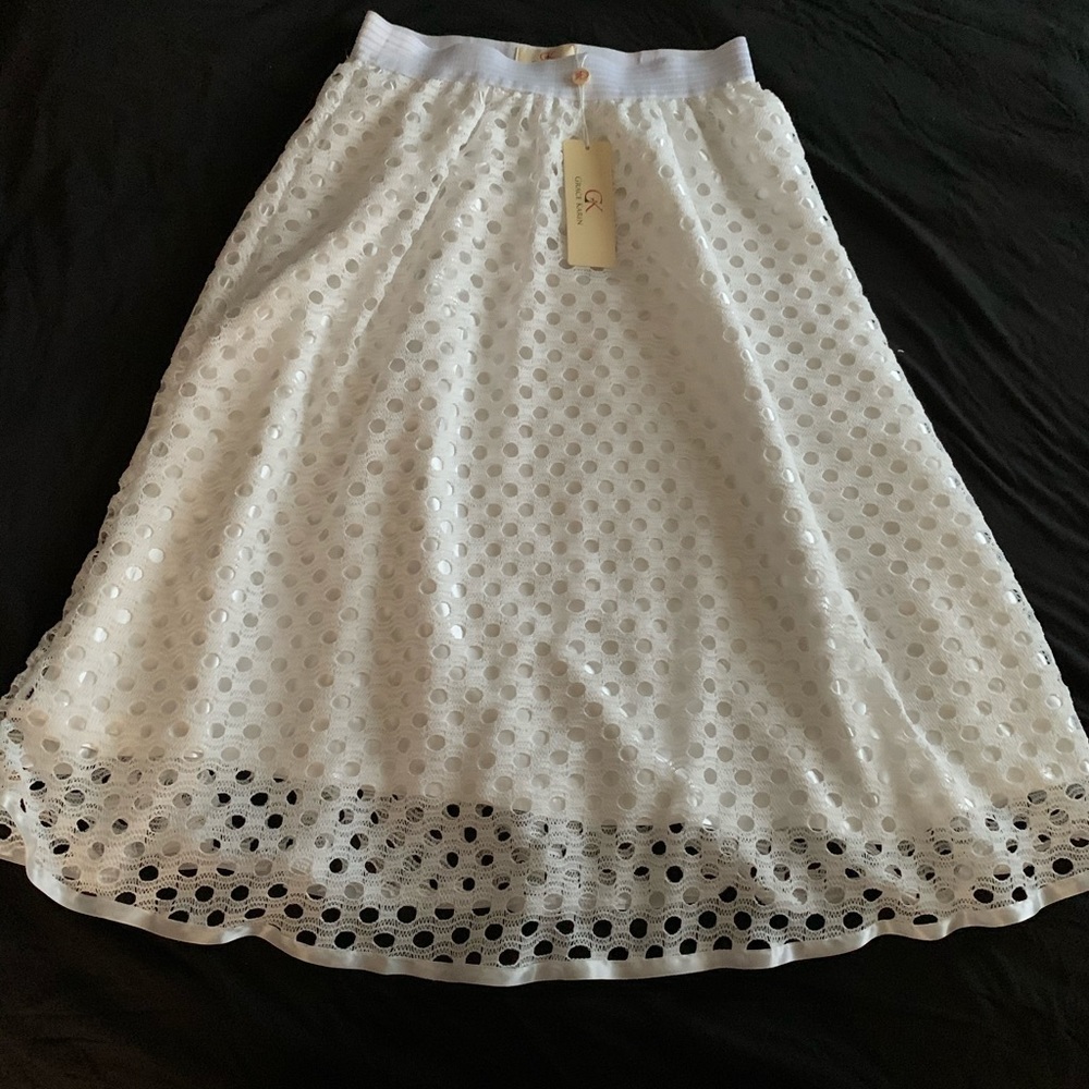 Grace Karin White Skirt